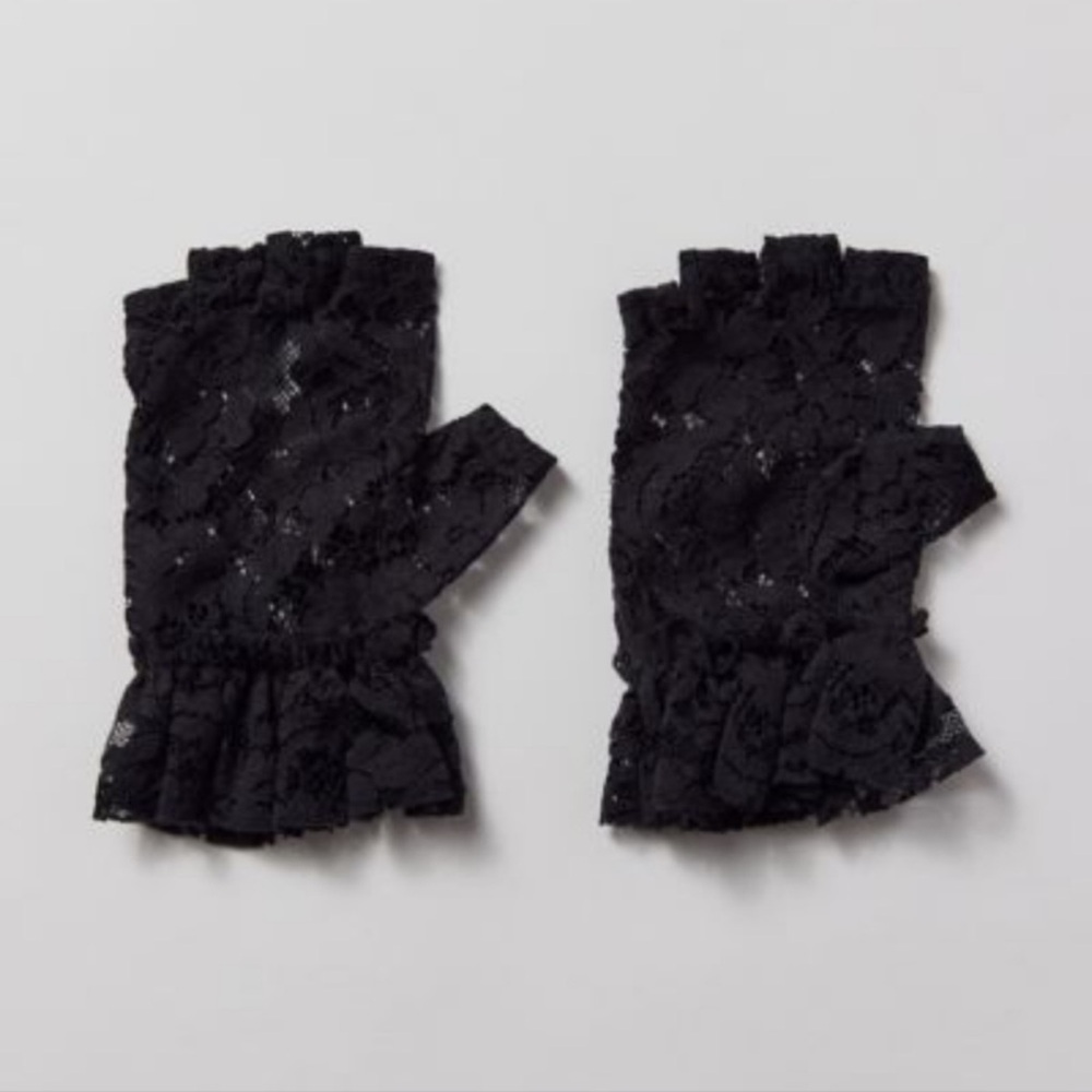 Urban Outfitters Lace Frill Fingerless Ruffles Goth Glove